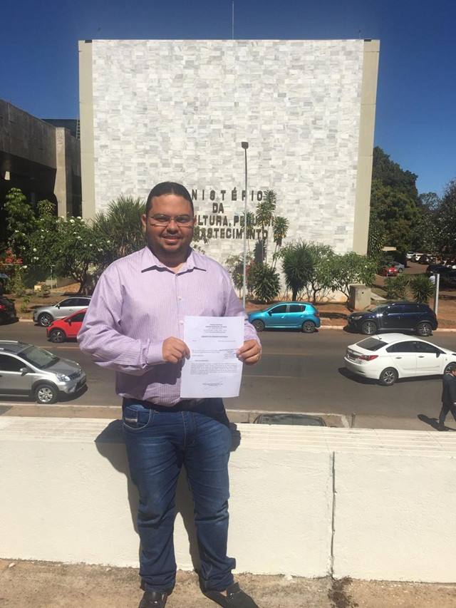 Vereador Afonsinho protocola pedidos junto ao Ministério da Agricultura