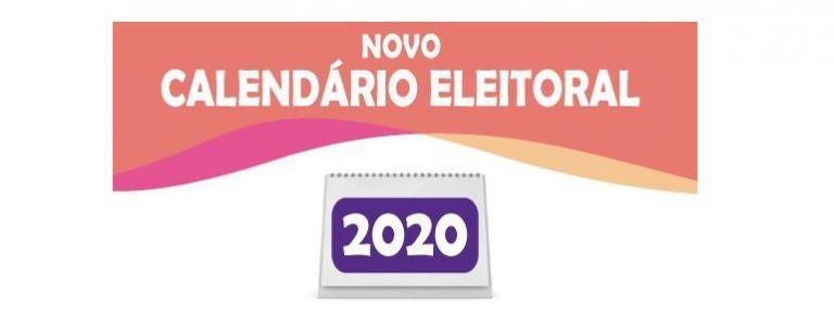 Veja como ficam as datas do Novo Calendário Eleitoral 2020